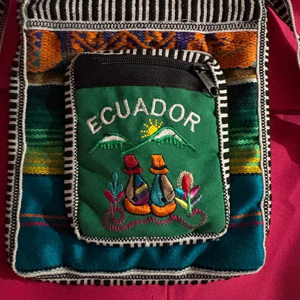 Colorful Ecuador Embroidered crossbody bag